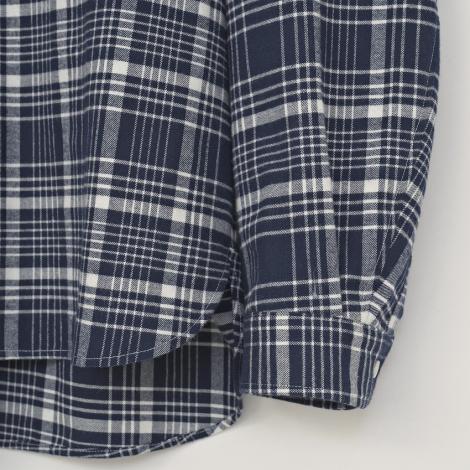 BIG CHECK SHIRTS / NAVY
