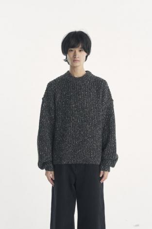 MIX KNIT / BLACK