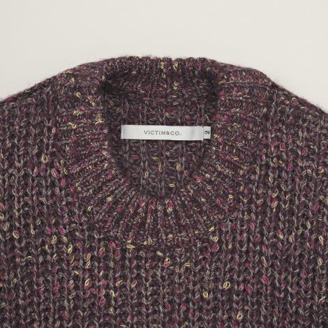 MIX KNIT / PURPLE