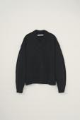 RACCON V-NECK KNIT / BLACK