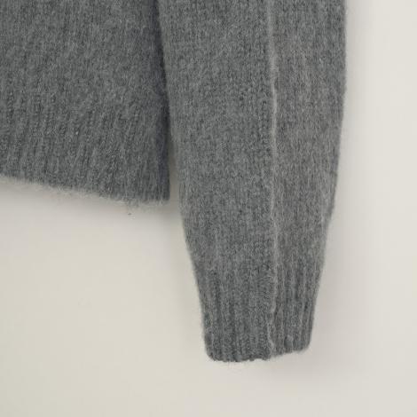 RACCON V-NECK KNIT / GRAY