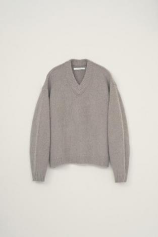 RACCON V-NECK KNIT / GRAIGE