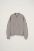 RACCON V-NECK KNIT / GRAIGE