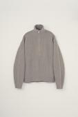 RACCON HALF ZIP KNIT / GRAIGE