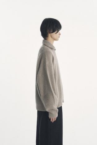 RACCON HALF ZIP KNIT / GRAIGE