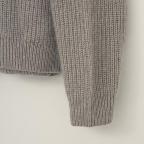 RACCON HALF ZIP KNIT / GRAIGE