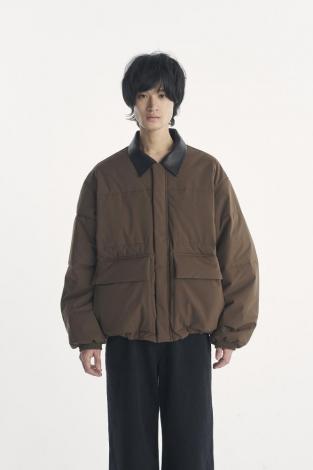 2 LAYER PADDING JACKET / BROWN