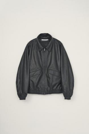 LAMB LEATHER JACKET / BLACK
