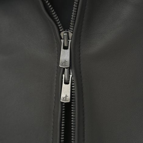 LAMB LEATHER JACKET / BLACK