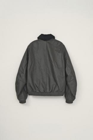 LAMB LEATHER JACKET / BROWN