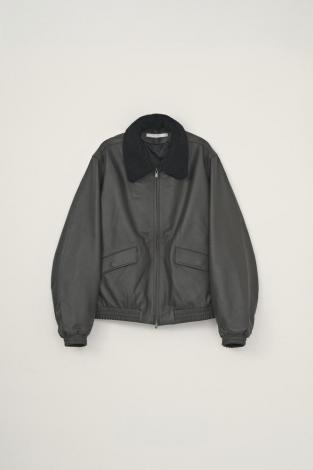 LAMB LEATHER JACKET / BROWN