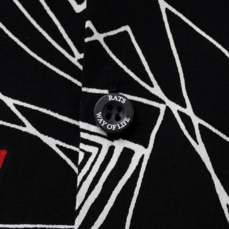 GEOMETRIC L/S SHIRT / BLACK