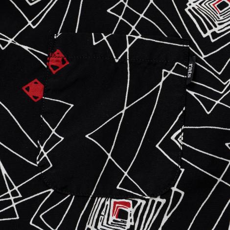 GEOMETRIC L/S SHIRT / BLACK