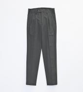 STRETCH TAPERED SLACKS *チャコールグレー*