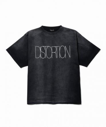 "DISTORTION" TEE *ブラック*