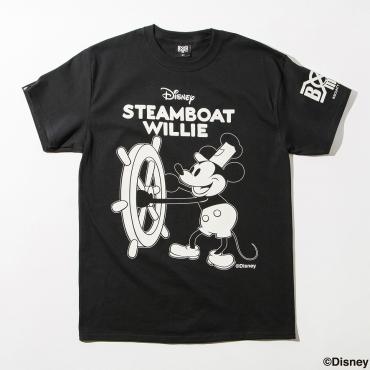 BxH / STEAMBOAT WILLIE Tee *ブラック×ホワイト*