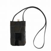 Pachwork leather Mini shoulder bag *BLACK*
