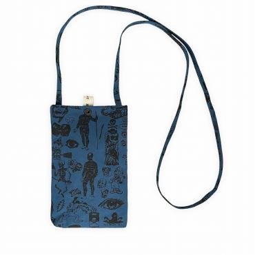 Smile patch Mini shoulder bag *DARK BLUE/BLACK*