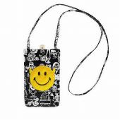 Smile patch Mini shoulder bag *BLACK/YELLOW*