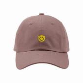 Smile embroidery Low cap *Smokey mauve*