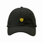 Smile embroidery Low cap *Black*