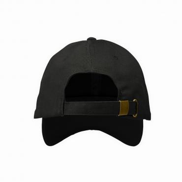 Smile embroidery Low cap *Black*