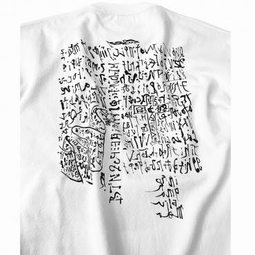 Beethoven & smile Big silhouette tee *White*