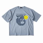 Beethoven & smile Big silhouette tee *Acid blue*