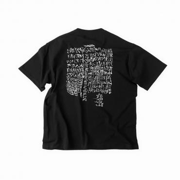 Beethoven & smile Big silhouette tee *Black*