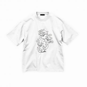 Chilling smaxx Big silhouette tee *White*