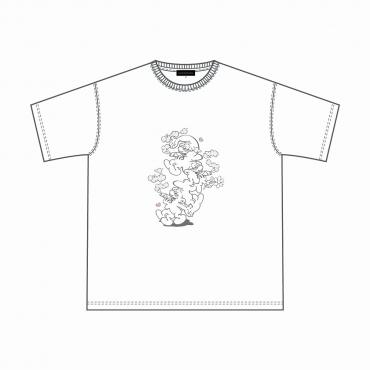 Chilling smaxx Big silhouette tee *White*