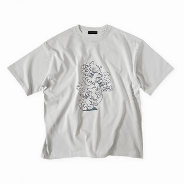 Chilling smaxx Big silhouette tee *Frost gray*
