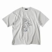 Chilling smaxx Big silhouette tee *Frost gray*