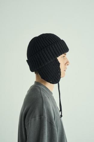 ×CA4LA / EAR FLAP KNIT CAP *ブラック*