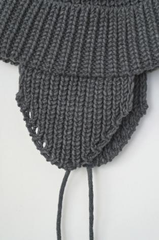×CA4LA / EAR FLAP KNIT CAP *グレー*