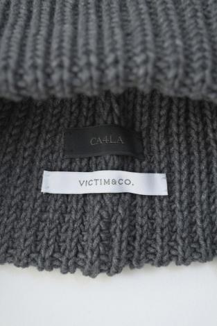 ×CA4LA / EAR FLAP KNIT CAP *グレー*