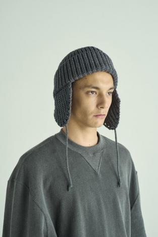 ×CA4LA / EAR FLAP KNIT CAP *グレー*