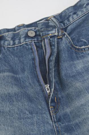 ×HAGUN / WIDE PIPE DENIM PANTS *ブルー*