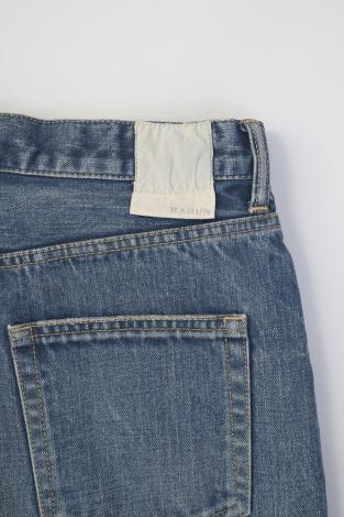 ×HAGUN / WIDE PIPE DENIM PANTS *ブルー*