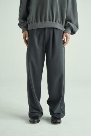 WIDE EASY PANTS *チャコールグレー*