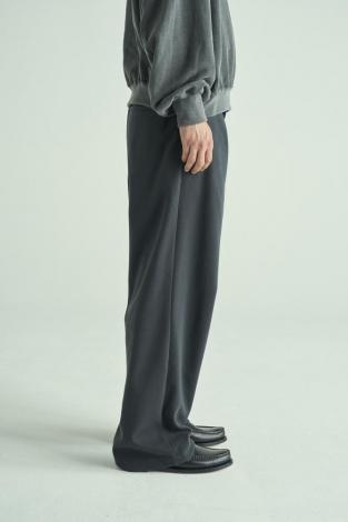 WIDE EASY PANTS *チャコールグレー*
