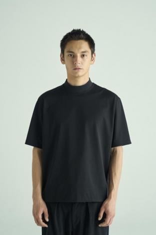 MOCK NECK TEE *ブラック*