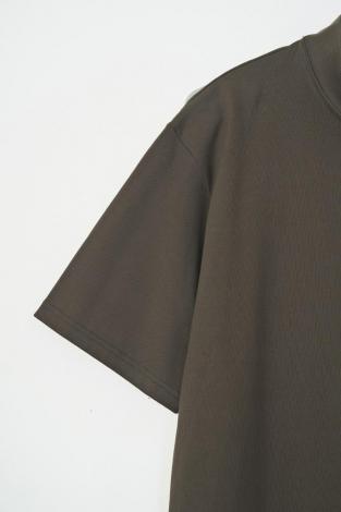 MOCK NECK TEE *ブラウン*