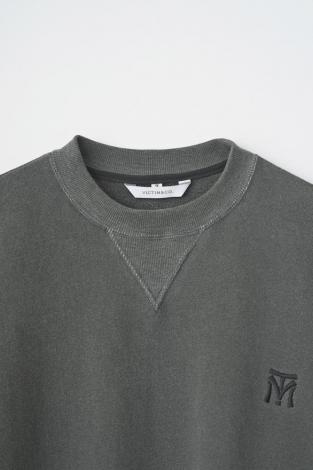 VINTAGE EFFECT SHORT SWEAT *ブラック*