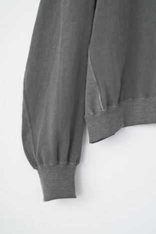 VINTAGE EFFECT SHORT SWEAT *ブラック*