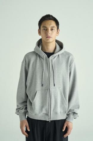 SHORT ZIP PARKA *グレー*