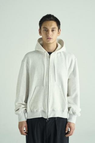 SHORT ZIP PARKA *ライトグレー*