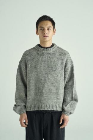 LOW GAUGE KNIT *グレー*