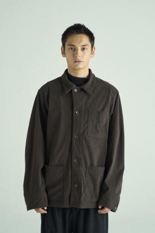 CORDUROY COVERALL JACKET *ブラウン*