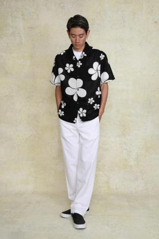 FLOWER ALOHA S/S SHIRT *ブラック*